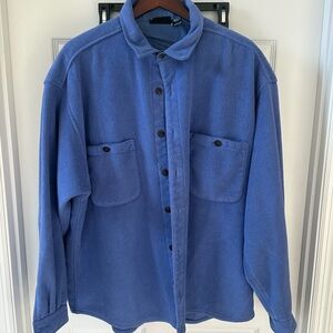 VTG Patagonia Men's Shearling Overshirt/Chore/Shirt Jacket - Large - Blue